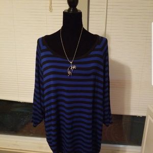 Michael Kors Striped Knit Top